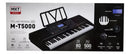 TECLADO MUSICAL MXT PRETO T5000