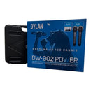 MICROFONE DYLAN DUPLO SEM FIO UHF DW-902 POWER