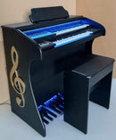 Órgão Eletrônico Rohnes RS44 Preto Fosco com Clave