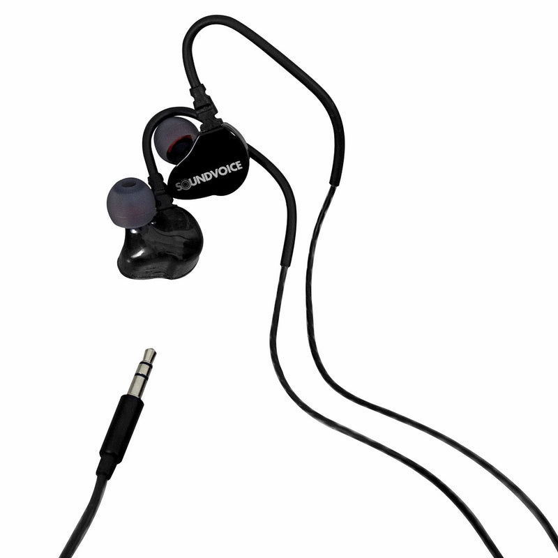 FONE IN-EAR RETORNO PALCO SOUNDVOICE PRETO