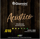 ENCORDOAMENTO VIOLAO GIANNINI BRONZE 65/35 0.010