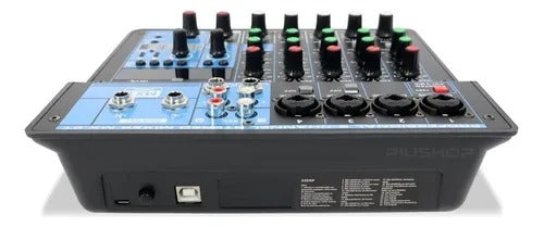 MESA DE SOM DE 6 CANAIS - MODELO: MX-6T