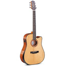 VIOLÃO AÇO WALDMAN ELETROACUSTICO C/BAG DCEX-1841 N