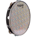 PANDEIRO ABS 10" PELE HOLOGRAFICA PRATA