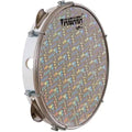 PANDEIRO ABS 10" PELE HOLOGRAFICA PRATA
