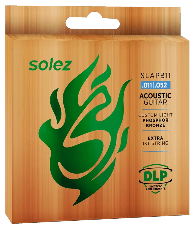 ENCORDOAMENTO SOLEZ VIOLÃO AÇO  85/15  SLAPB PHOSPHOR BRONZE