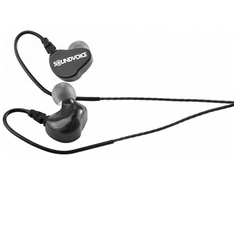 FONE IN-EAR RETORNO PALCO SOUNDVOICE PRETO