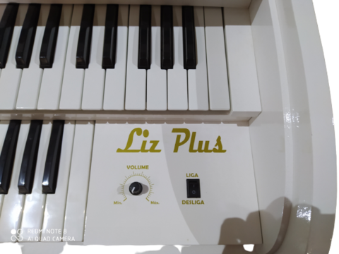 Orgão Eletrônico Rohnes Liz Plus Branco Brilho c/ clave