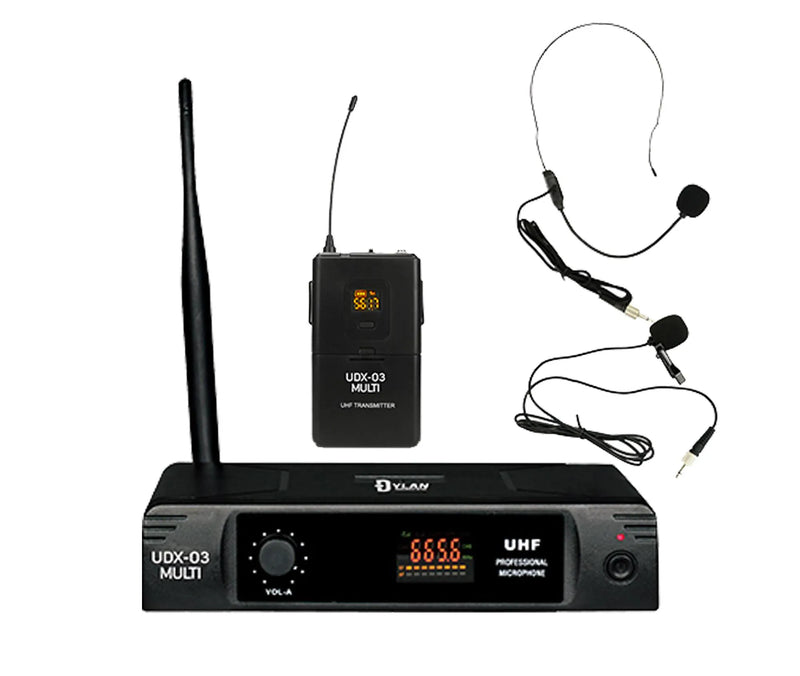 MICROFONE SEM FIO LAPELA  MULT UHF