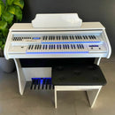 Órgão Eletrônico Rohnes RS49 Branco Brilho