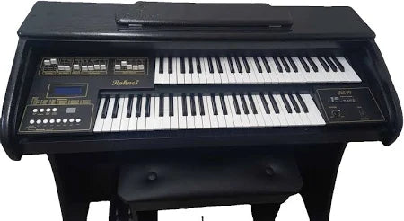Órgão Eletrônico Rohnes RS49 Preto Lacan c/ clave