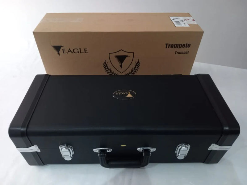 TROMPETE EAGLE LAQUEADO COM CASE LUXO E BOCAL - TR504