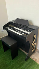 Orgão Eletrônico Rohnes Liz Plus Preto Fosco c/ clave